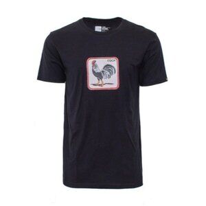 The Farm Goorin Bros XL Solid Black Chicken Rooster Clucker T-Shirt UNISEX